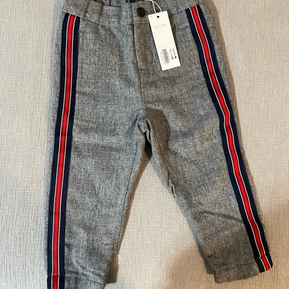 Janie & Jack wool stripe pants NWT